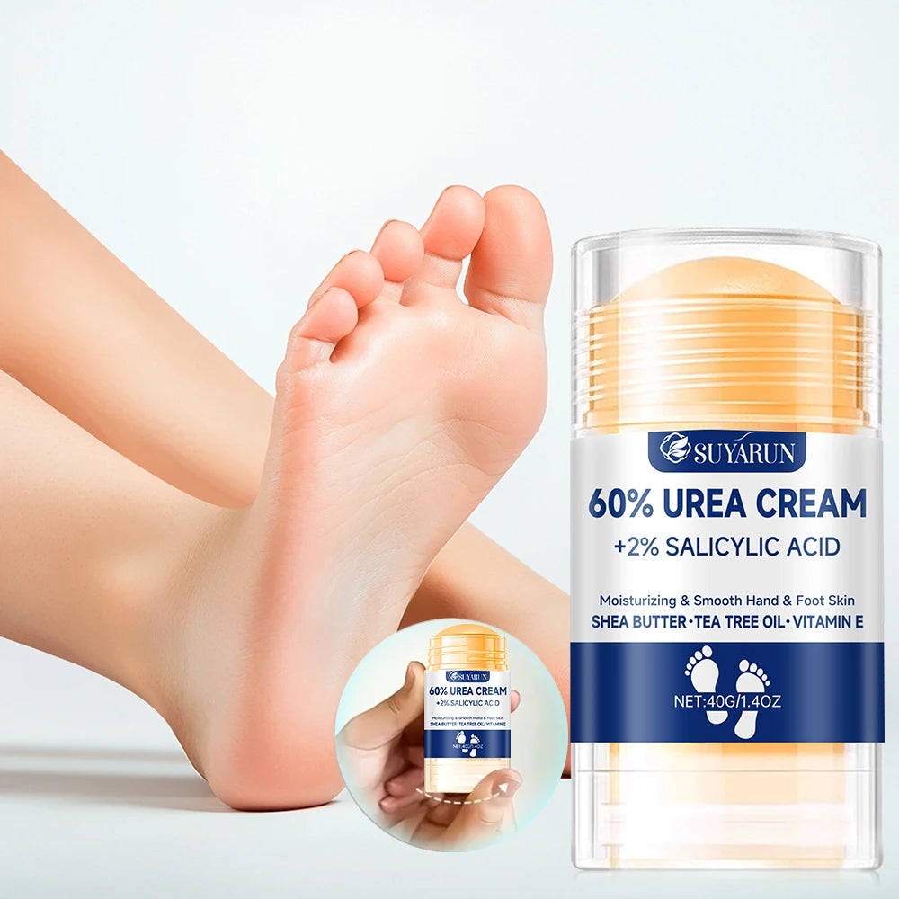 SUYARUN 60% Urea Foot Cream Stick & Face Cream Combo Set - Moisturizing & Refreshing for All Skin Types, Long protect. Oasis Select