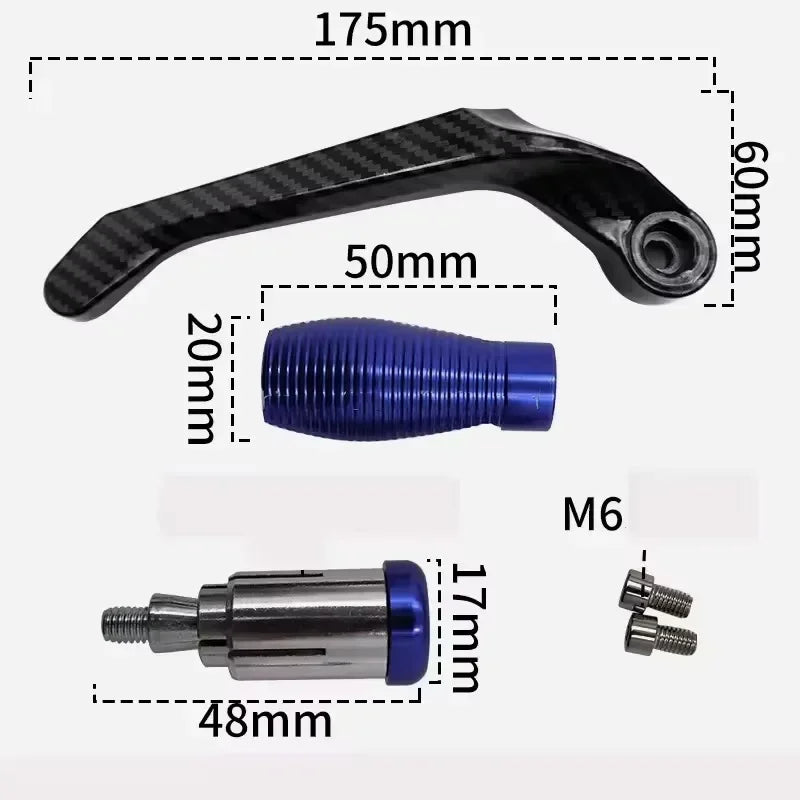 2PCS CNC Motorcycle Brake Clutch Levers Guard Protector Modification Anti-Fall Horn Brakes Hand Guard Bow Protection Rod Oasis Select