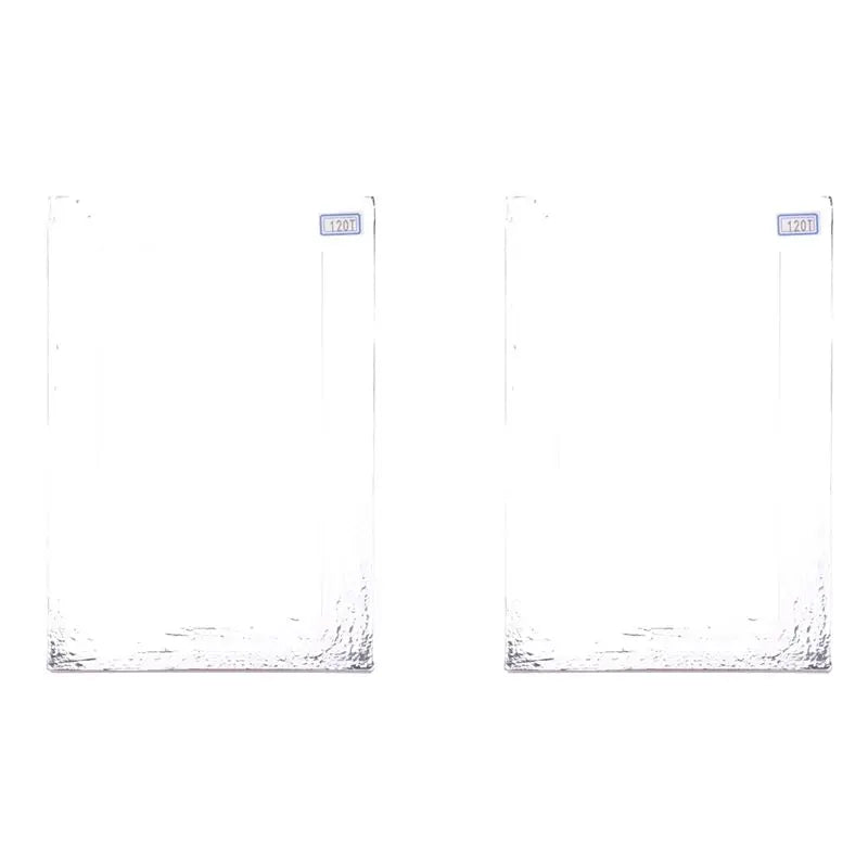 LIKE WISH 2Pcs A4 Screen Printing Aluminum Frame Stretched 120T Silk Screen Polyester Screen For Printed Circuit Board Oasis Select White silver