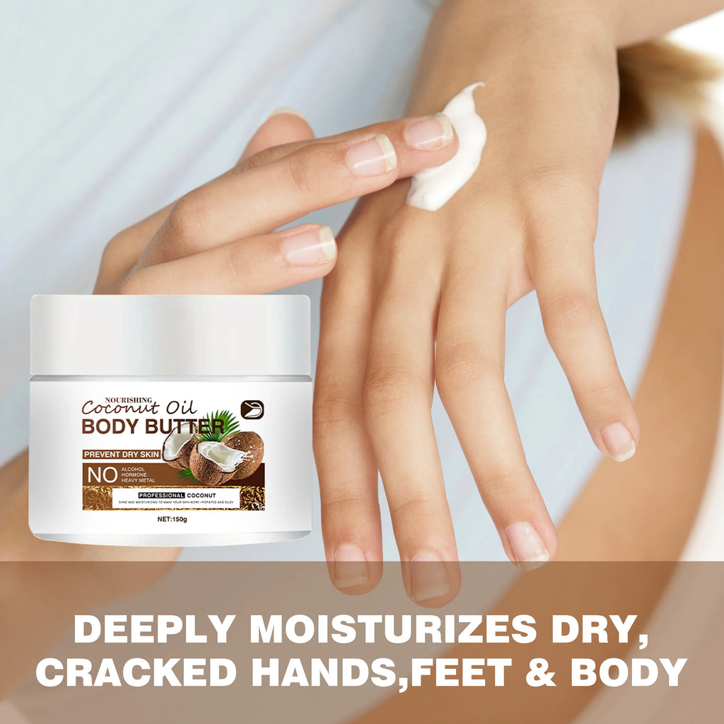 Ottilavie Coconut Oil Body Cream – Deep Hydration All Skin Types Body Moisturizer Cream Oasis Select