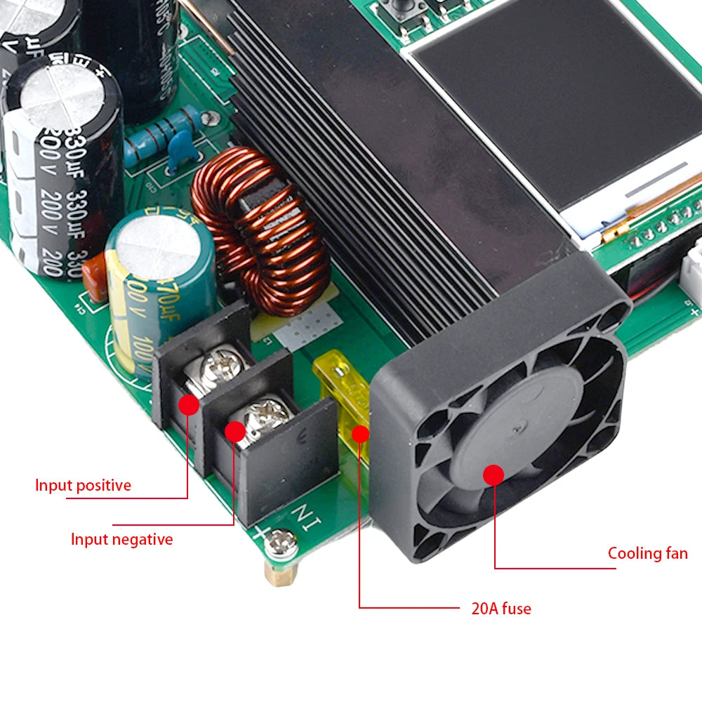 900W 15A Boost Converter DC-DC 9V~60V to 10V-120V LCD Display Control Step Up Module High Precise Voltage Transformer Regulator Oasis Select