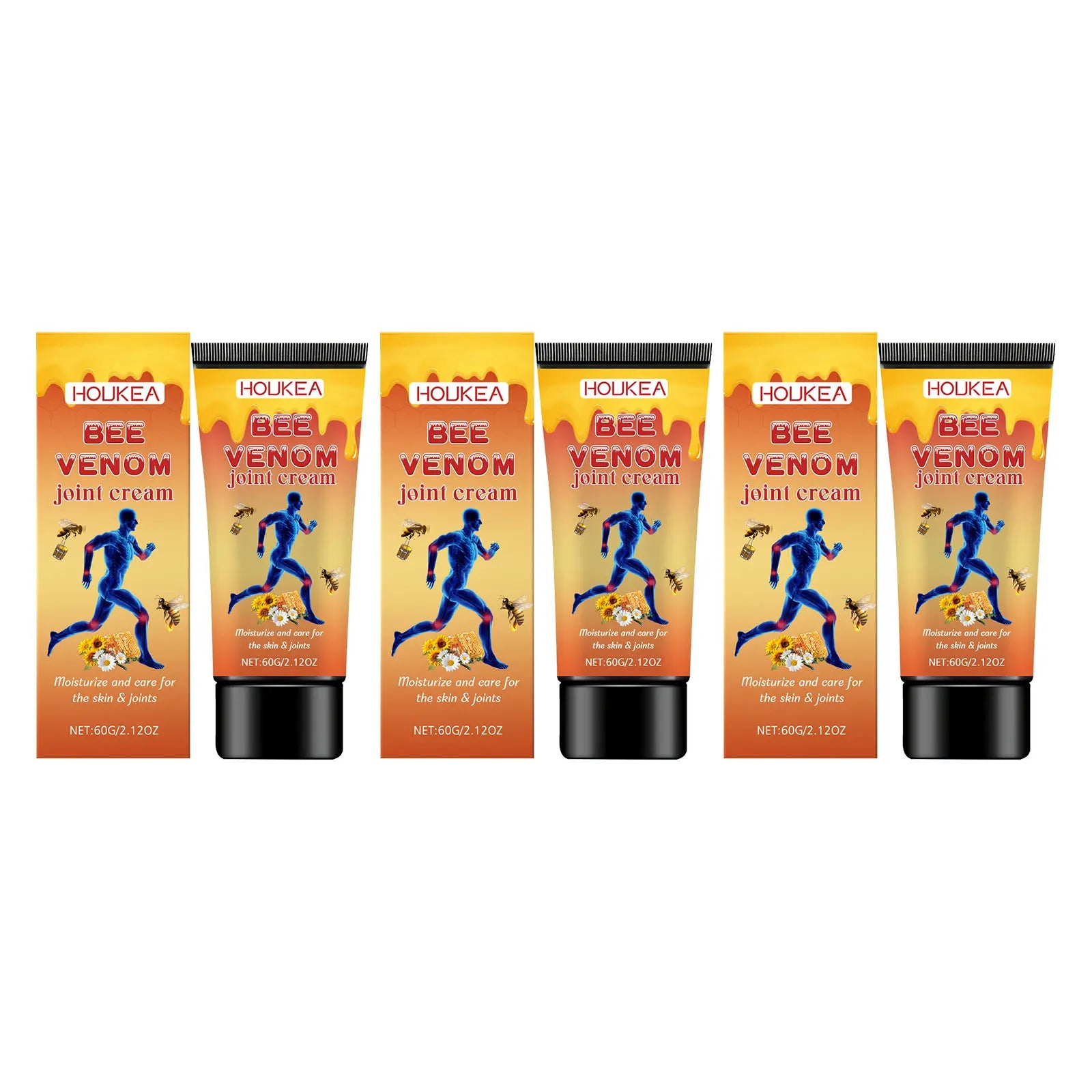 Bee Venom Joint Care Cream Reducing Bone Ache Restoring Shine Soothing Pain For Relief Arthritis Propolis Body Treatment Creams Oasis Select 60g Boxed X 3PCS