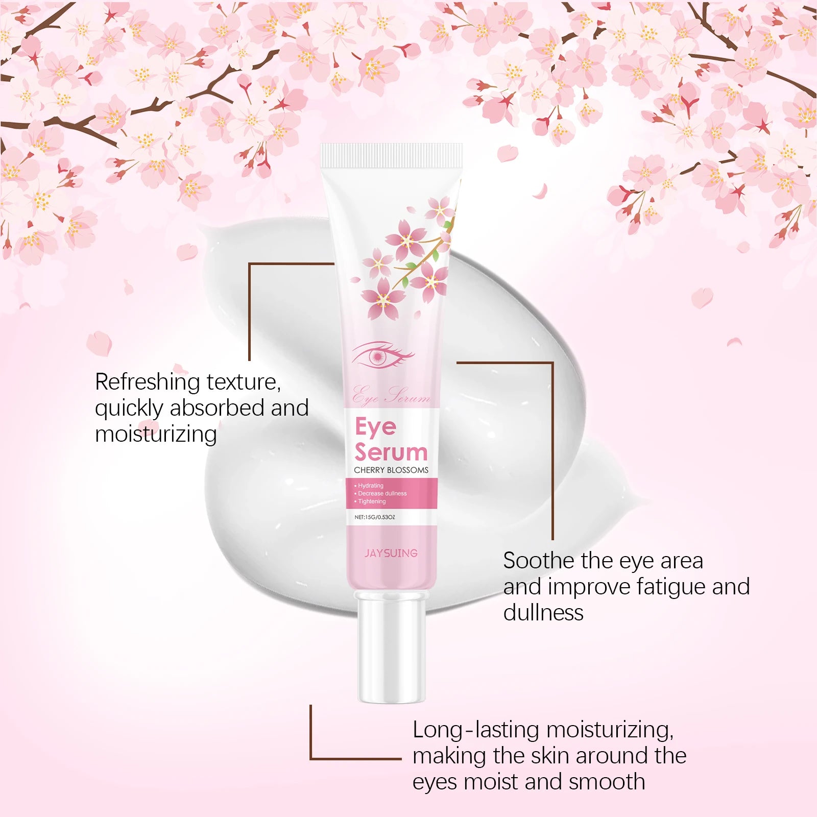 Sakura Eye Serum – Dark Circles, Puffiness & Wrinkle Remover Eye Serum Oasis Select