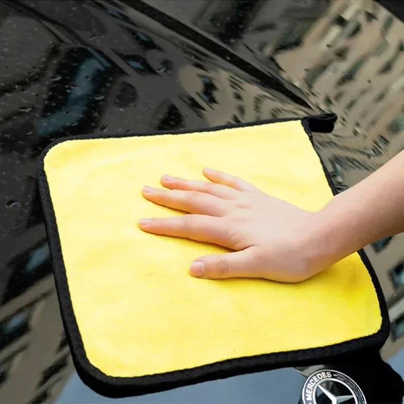 1/3pcs Car Wash Microfiber Towel 30x30/40/60CM Car Cleaning Drying Cloth Hemming Car Care Cloth Detailing Car Wash Towel Oasis Select