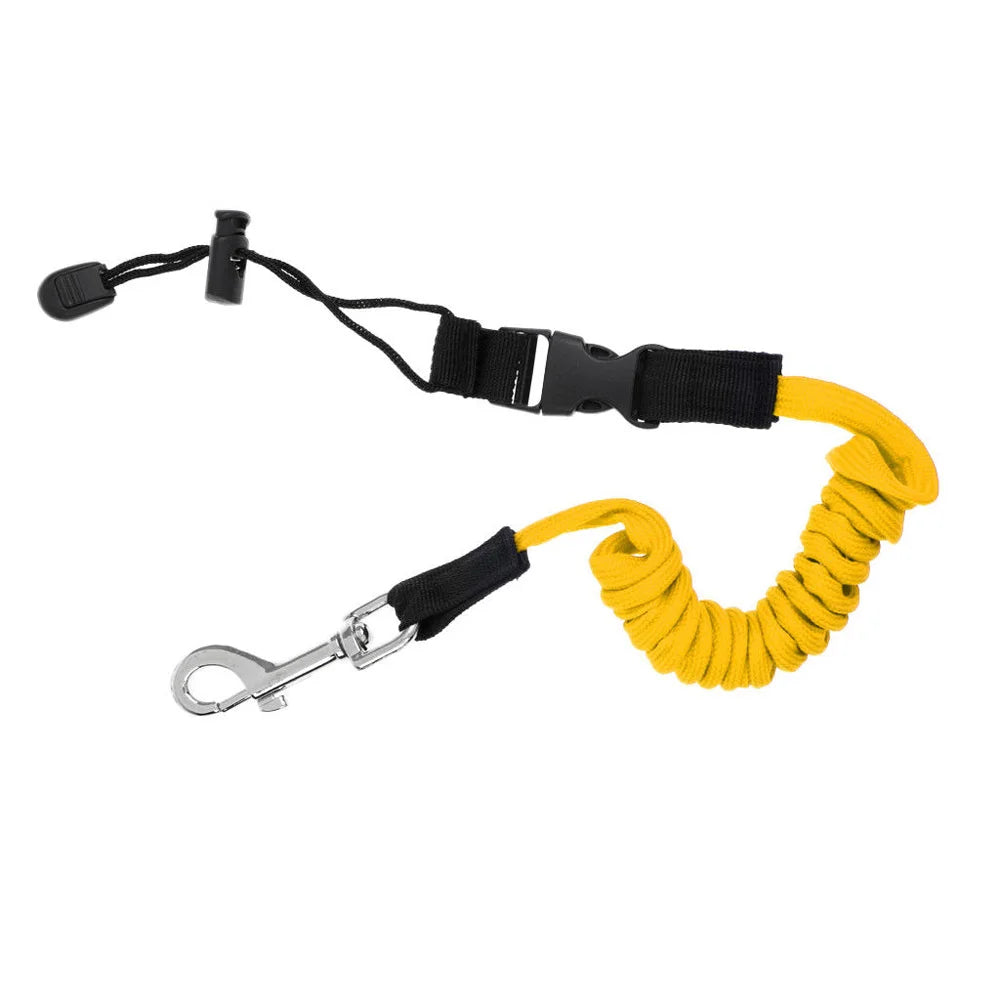 Elastic Coiled Cord Lanyard SUP Paddle Leash for Kayak Canoe Rowing Boat Oasis Select Yellow