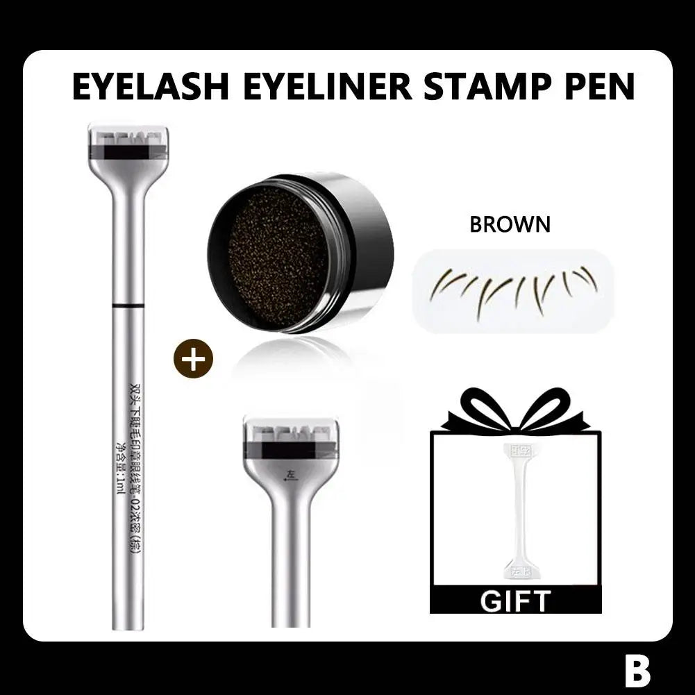 2-in-1 Lower Eyelash Stamp Mascara Stick – Natural & Waterproof Eyelash Stamp Tool Oasis Select