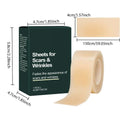 4cmx150cm 1Roll Silicone Scar Sheet Painless Scar Repair Tape Removal Strip For Surgery Burn Acne Roll Effective Scar Oasis Select 1 roll China Mainland
