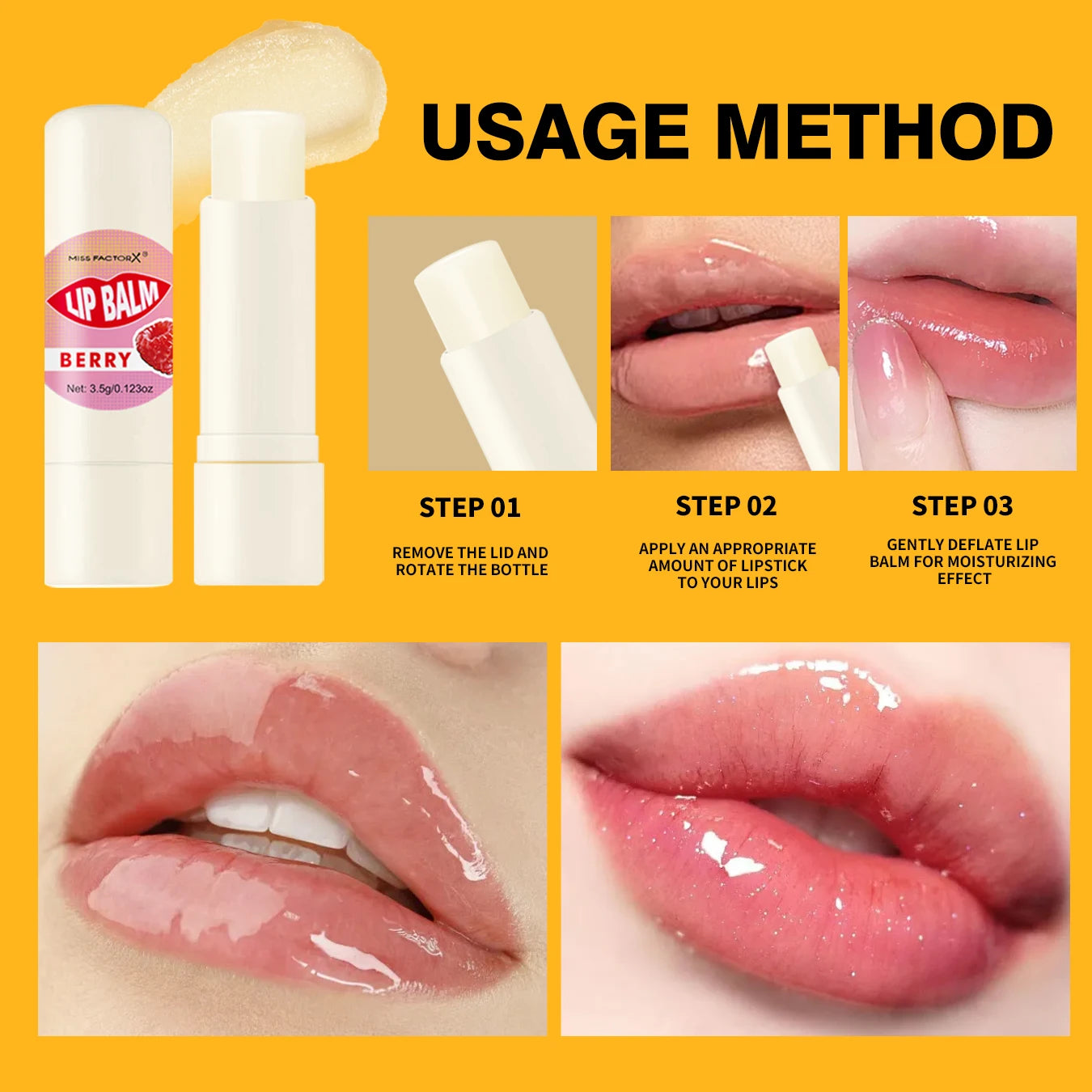 Premium gift set 5PCS/box Lip balm set Hyaluronic acid Long-lasting moisturizing Glossy Suitable for dry lips Valentine’s Day gi Oasis Select