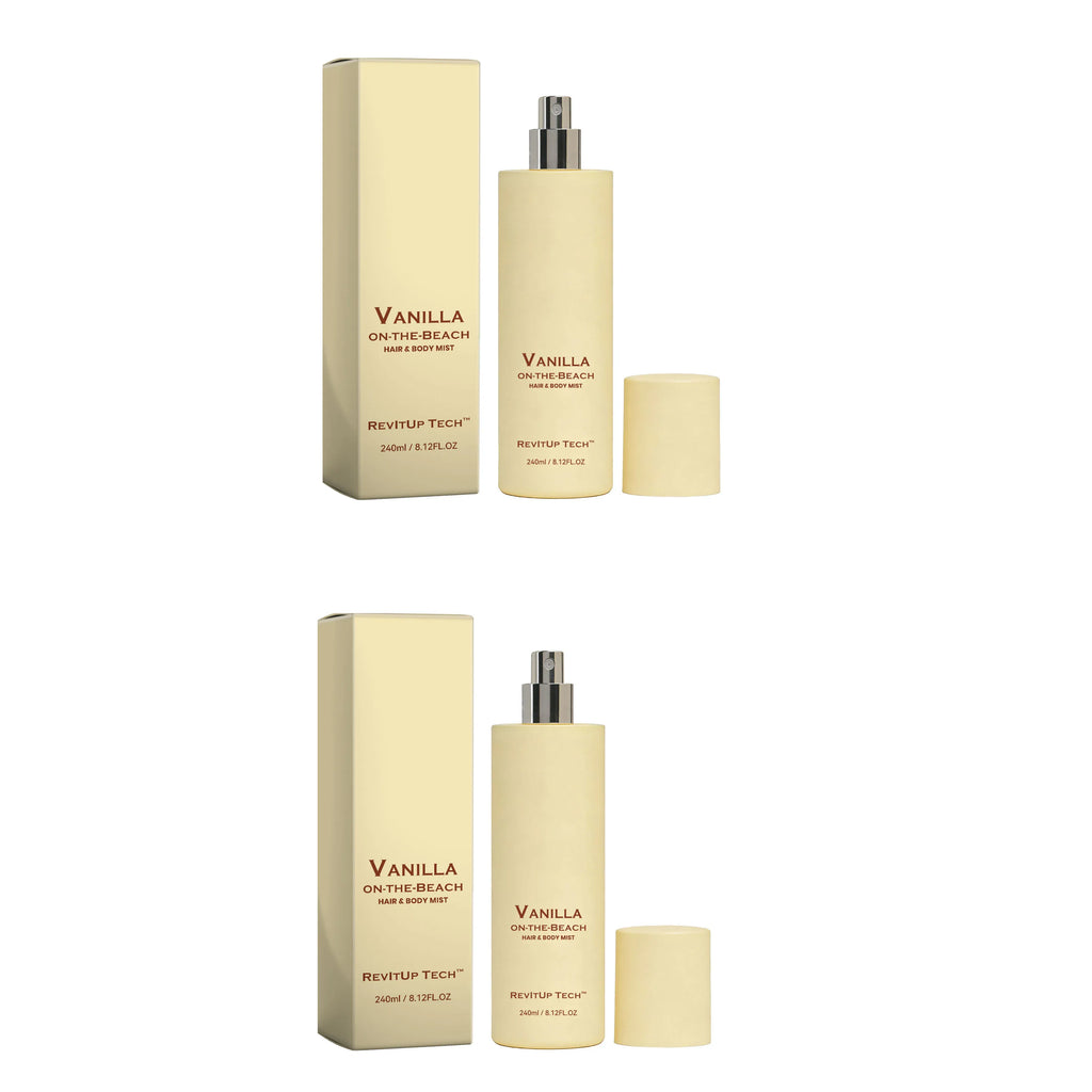 Vanilla Beach Fragrance Spray – Fresh Romantic Perfume 240ml Fragrance Spray Oasis Select 2pcs