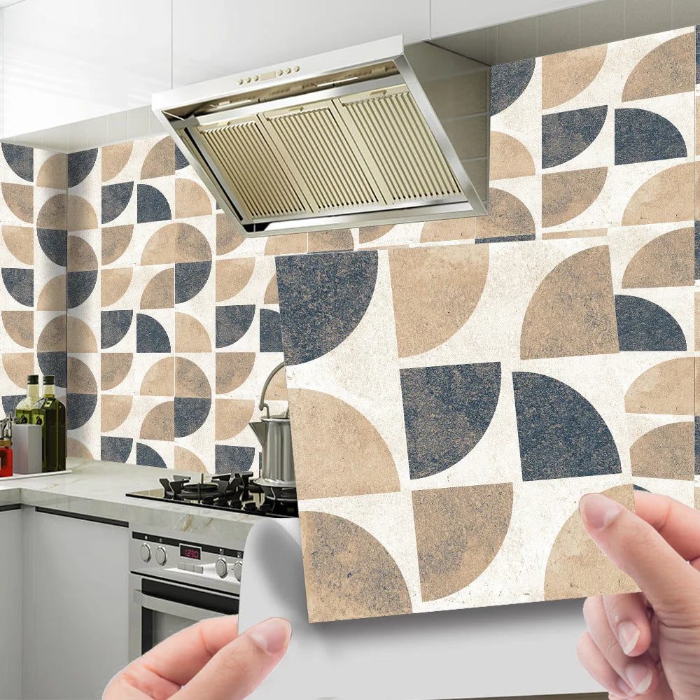 Crystal tiles pasted mosaic wall pasted retro tiles tiles pasted simple kitchen stove stickers pvc wall stickers Oasis Select CRY022 20pcs-10x10cm