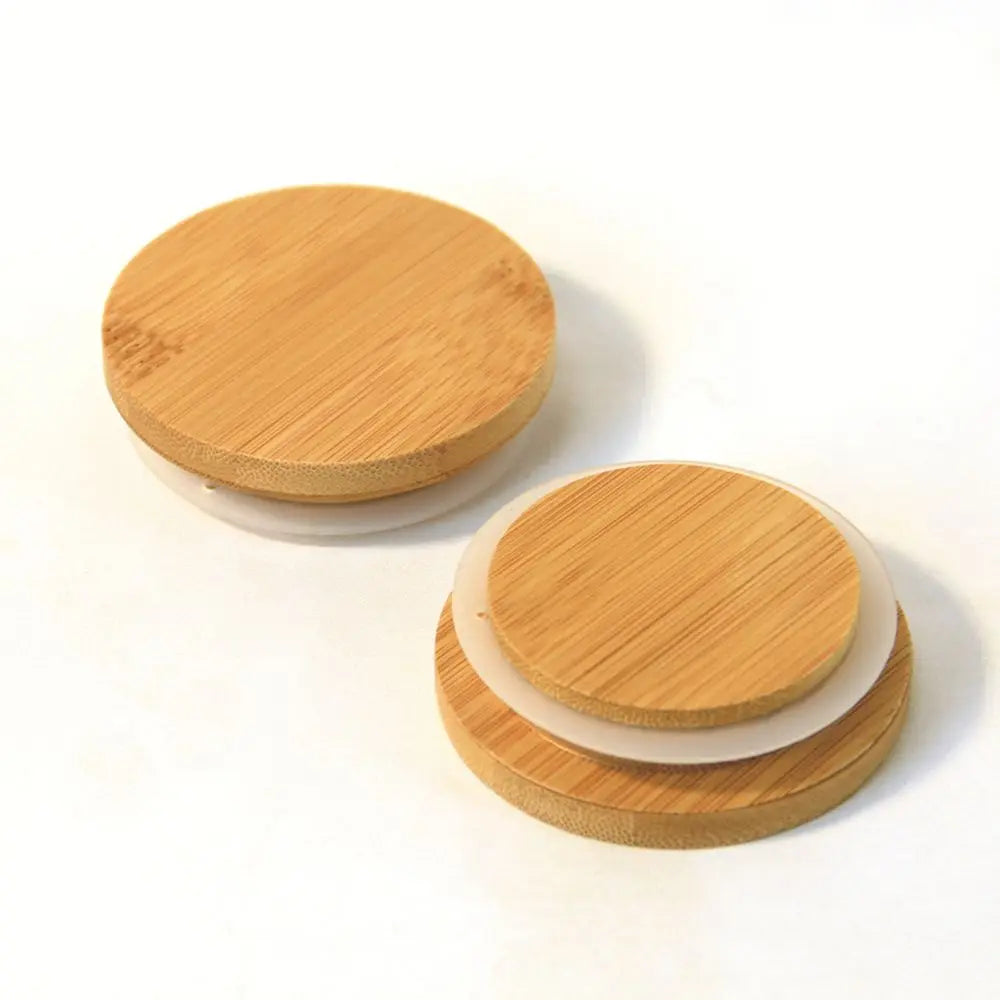 Bamboo Wood Cup Lid with Silicone Ring | Tea Set Cover Bamboo Cup Lid Oasis Select