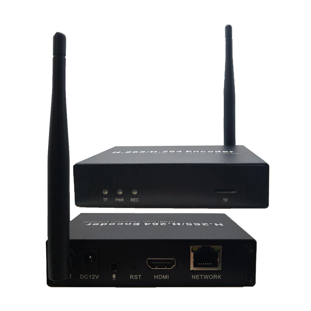 HD 4k Encoder Live Streaming H.265 HEVC H.264 WiFi HD to IP Video Encoder with TF Card Recording RTMP RTSP SRT UDP HLS ONVIF Oasis Select 1920X1080P WIFI