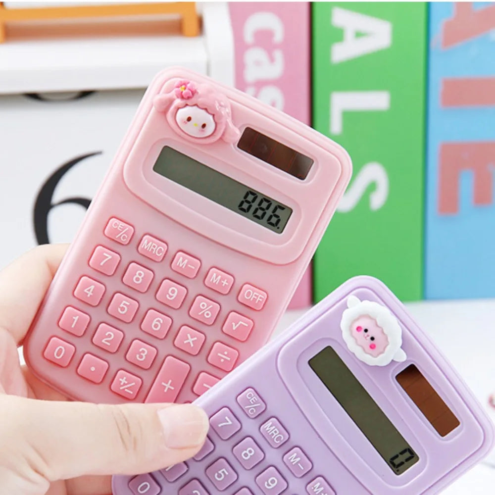 Cartoon Cute Calculator Fashion Mini Portable Small Calculator Portable Office Computer for Primary School Students Oasis Select