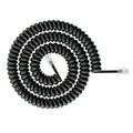 0.5-3m Phone Cord Landline Uncoiled Coiled Landline Telephone Handset RJ11 RJ9 Cord Line Cable RJ9 4P4C Telephone Cable Oasis Select Black 0.5-3m