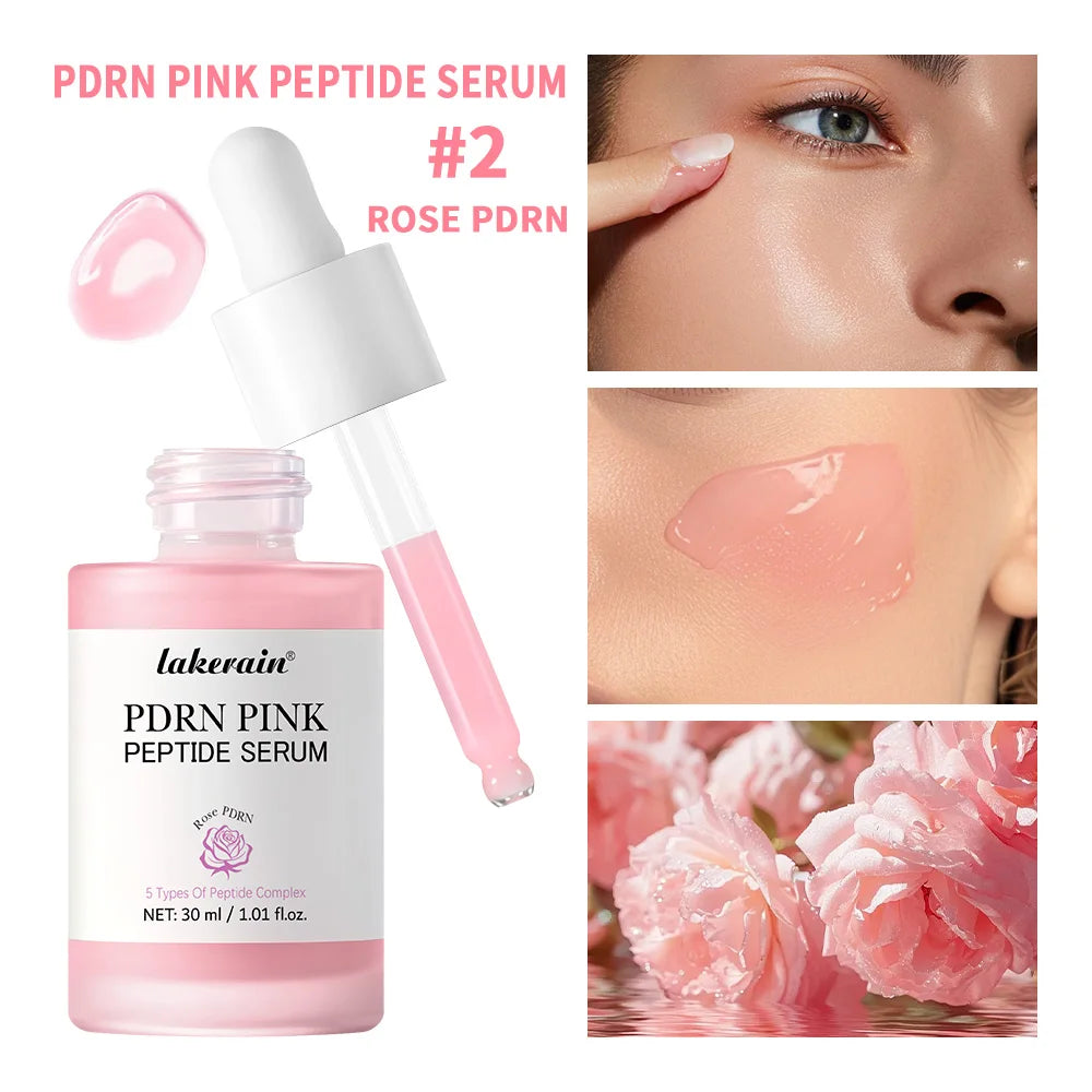 Korean Salmon DNA PDRN Serum Pink Peptide Essence Smooth Skin Barrier Repair Moisturizing Lightweight Facial Cosmetics Skincare Oasis Select