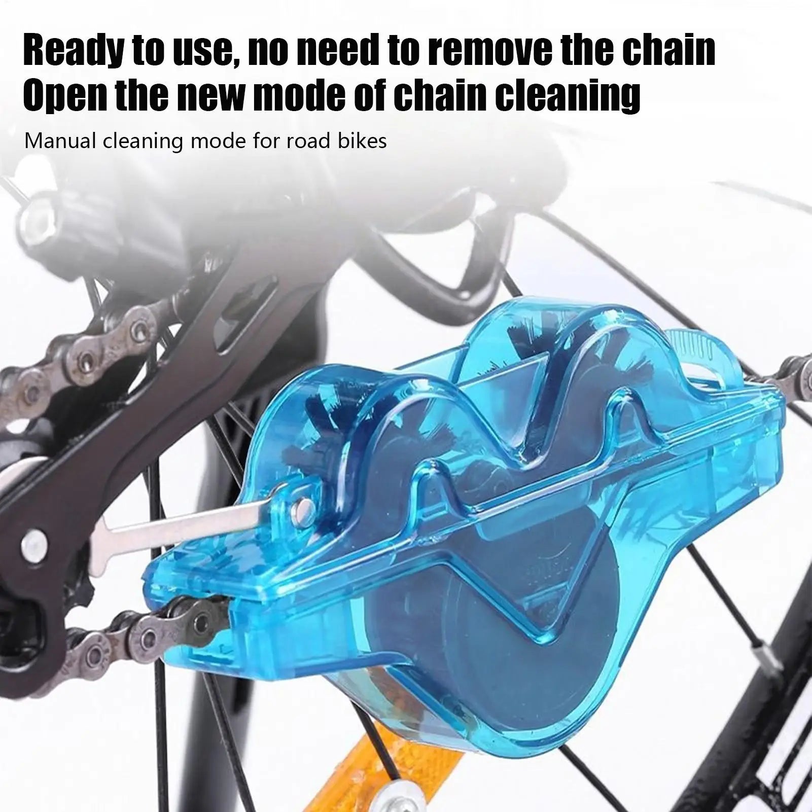 Chain Cleaner Cleaning Bicycle Chain Brush Wash Tool Set MTB Bike Protection Oil Bike Chain for Mountain Cycling Accessories Oasis Select Default Title
