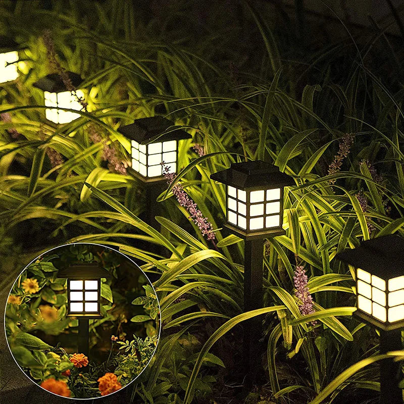 LED Mini Solar Lawn Light Waterproof Chinese Style Landscape Light Household Outdoor Garden Courtyard Decoration floor Light Oasis Select