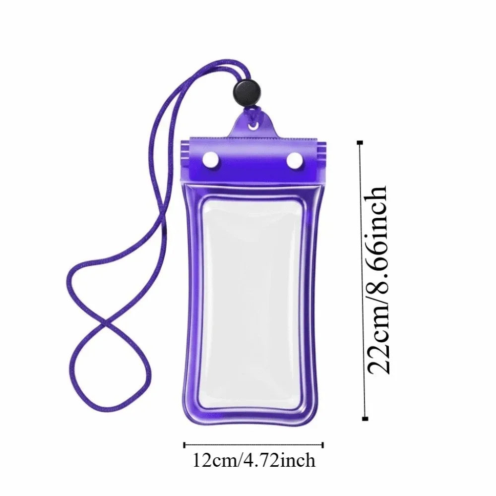 Adjustable Strap Waterproof Phone Pouch Sealed Lightweight Crossbody Dry Bag PVC ABS Transparent Hanging Neck Bag for Gifts Oasis Select