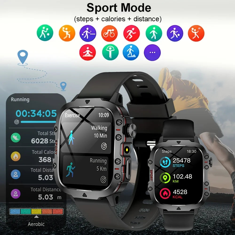ERUN Smartwatch – Calls, Fitness Tracker & Remote Camera