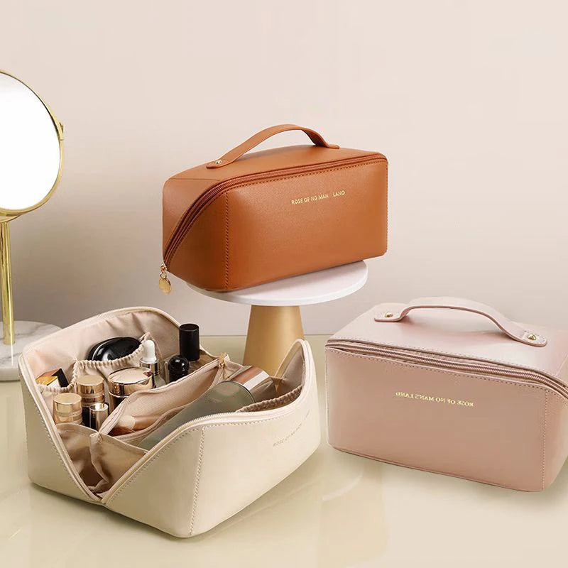 Women's Waterproof Travel Cosmetic Bag | Portable Makeup Pouch