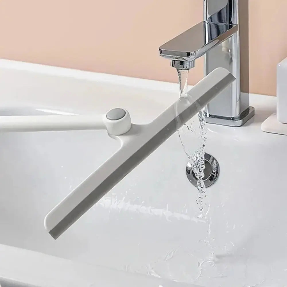 New PP 360 Degree Shower Squeegee TPR White Mirror Scraper Bathroom Cleaner Shower Use Oasis Select
