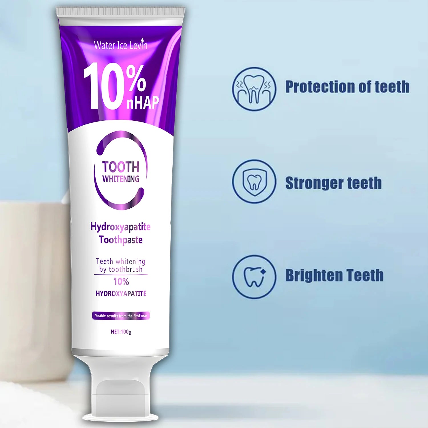 Oxide Teeth Whitening Hydroxyapatite Toothpaste Toothbrush for Whitening Teeth 10% Hydroxyapatite Visible Results Upon First Use Oasis Select