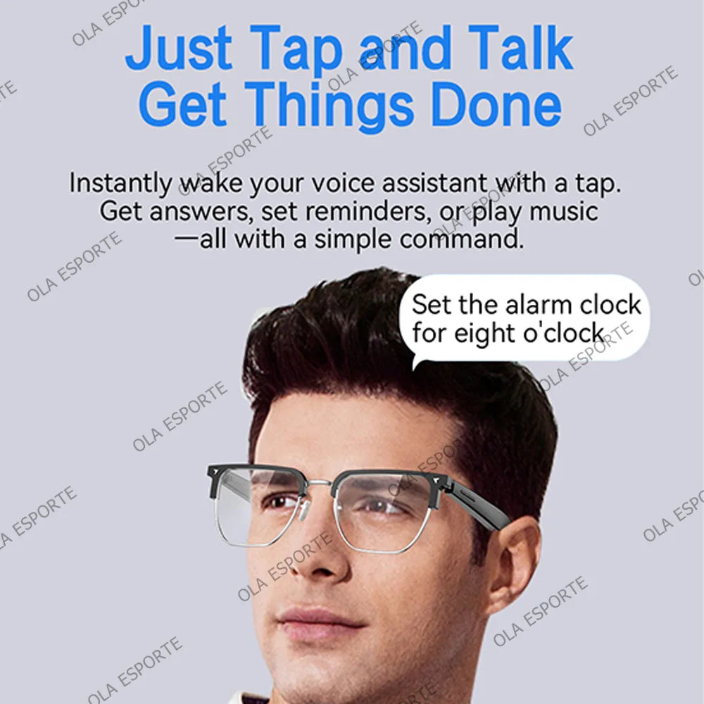 Bluetooth Audio Sunglasses – Air Conduction, Mic & IP7 Waterproof