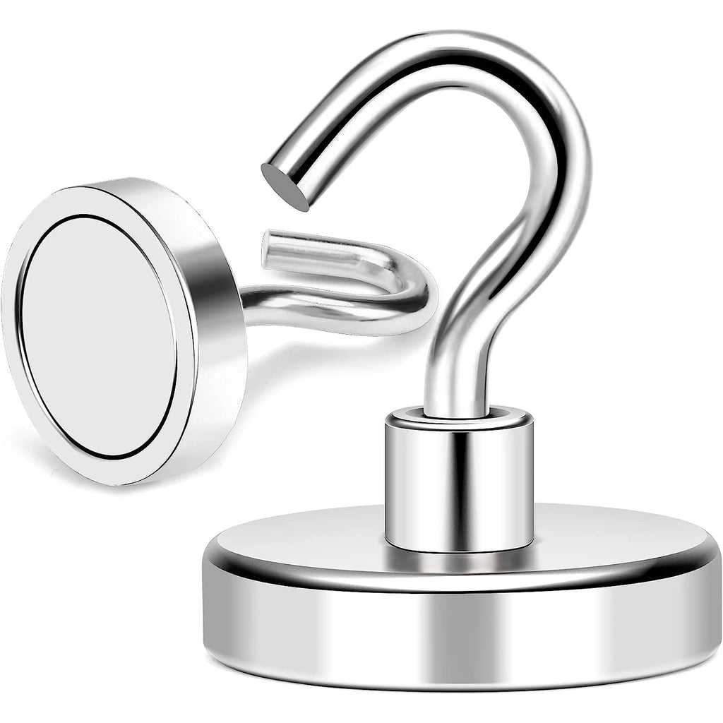 Magnetic Hook Strong Iron Absorption Color Electroplating Strong Magnetic Hook Household Metal-plated Magnet Hook For Bathroom Oasis Select Silver
