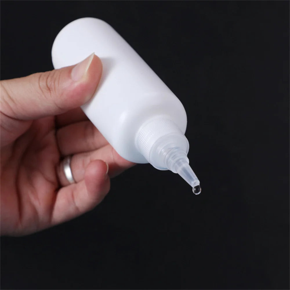 5/10/20/30/50/60/100ml Empty PE Plastic Glue Bottles With Screw-On Lids Squeeze Liquid Ink Oil Dropper Bottles Oasis Select