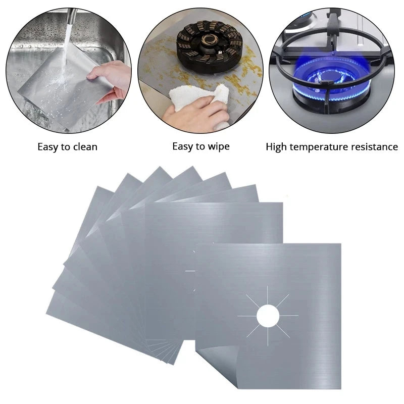 5/15PCS Dirt-resistant Heat Resistant Non-stick Protective Gas Stove Pad Non-stick Reusable Scratch Protector Pads Oasis Select