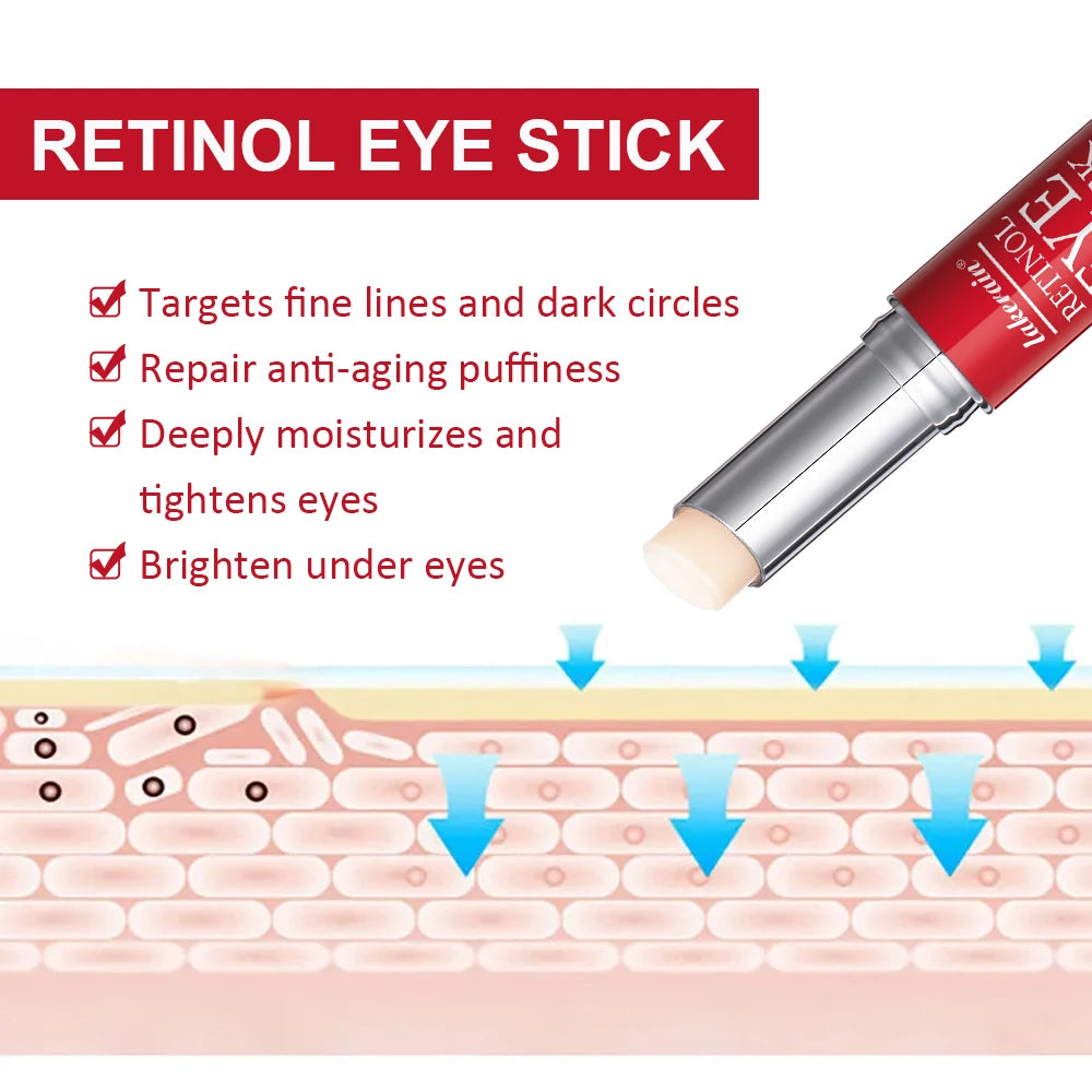 Lakerain Retinol Eye Cream Stick Moisturizing, firming Removing Eye Bags Lightening Lines And Smoothing Dark Circles Eye Cream Oasis Select