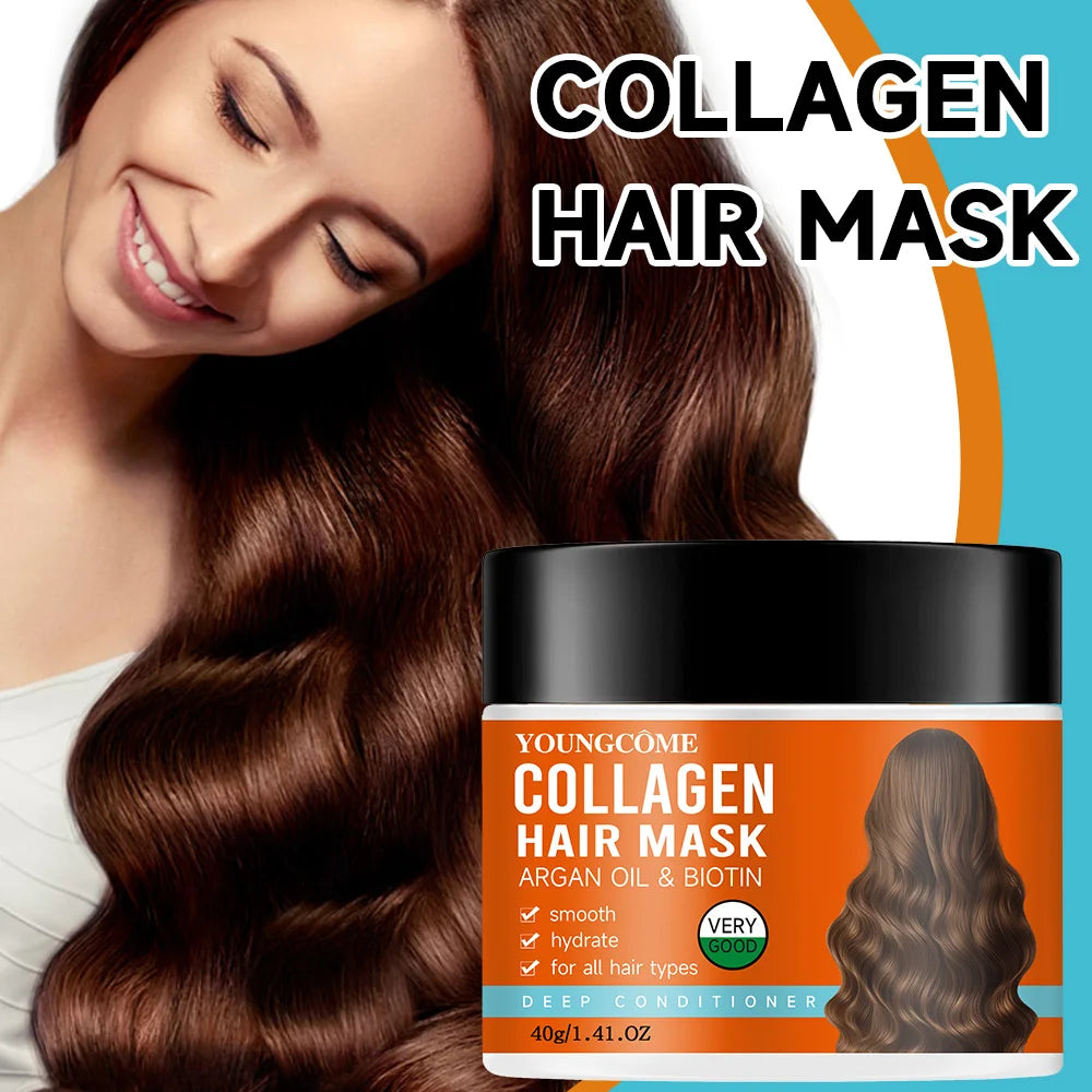 YOUNGCOME Collagen & Argan Oil Hair Mask – Deep Repair 70g
