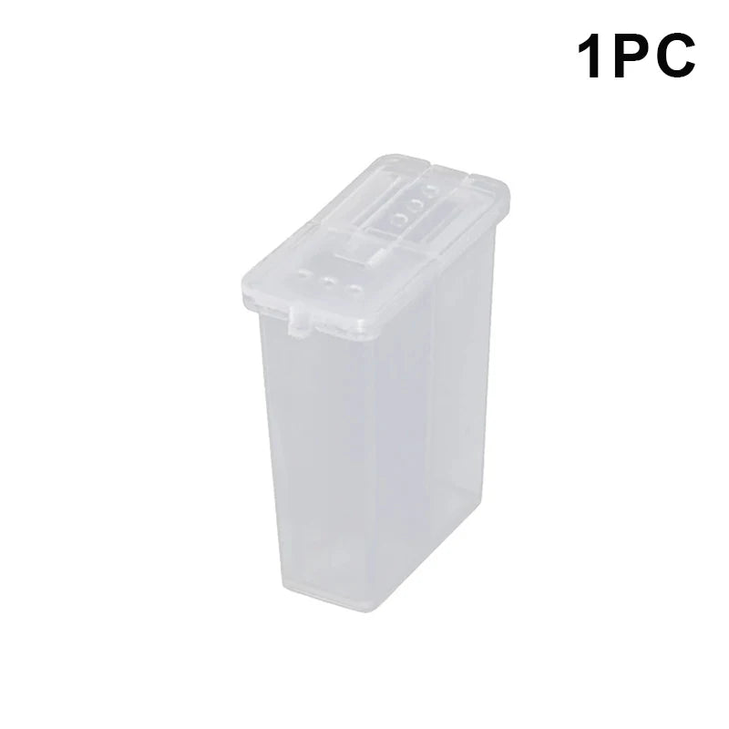 2 In 1 Multi-Purpose Camping Seasoning Shaker With Lid 2-Compartment Salt Pepper Spice Jar For Outdoor BBQ Cooking Storage Box Oasis Select 1pc