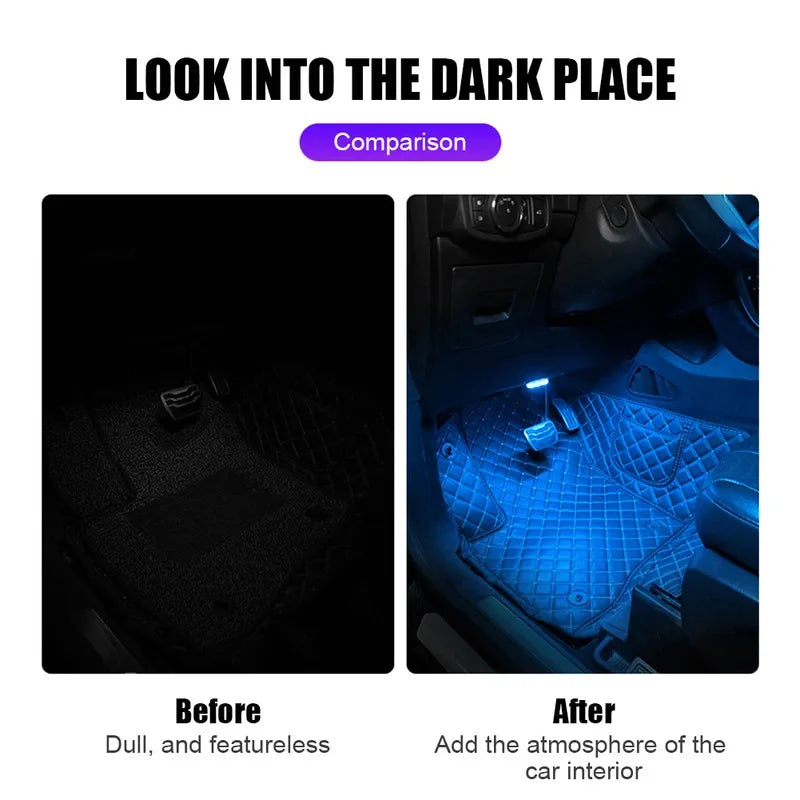1/2pcs LED Touch Light Hand Car Roof Ceiling Lamp Indoor Car Lighting Night Reading Light Reading Lamp Car Interior Lights Oasis Select