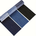 3 /Rolls of Jean Iron-On Patches, 8 x 50 cm Repair Patches, Clothing, Self-Adhesive Iron-On Patches for Children Adults (Dark Bl Oasis Select 3pcs