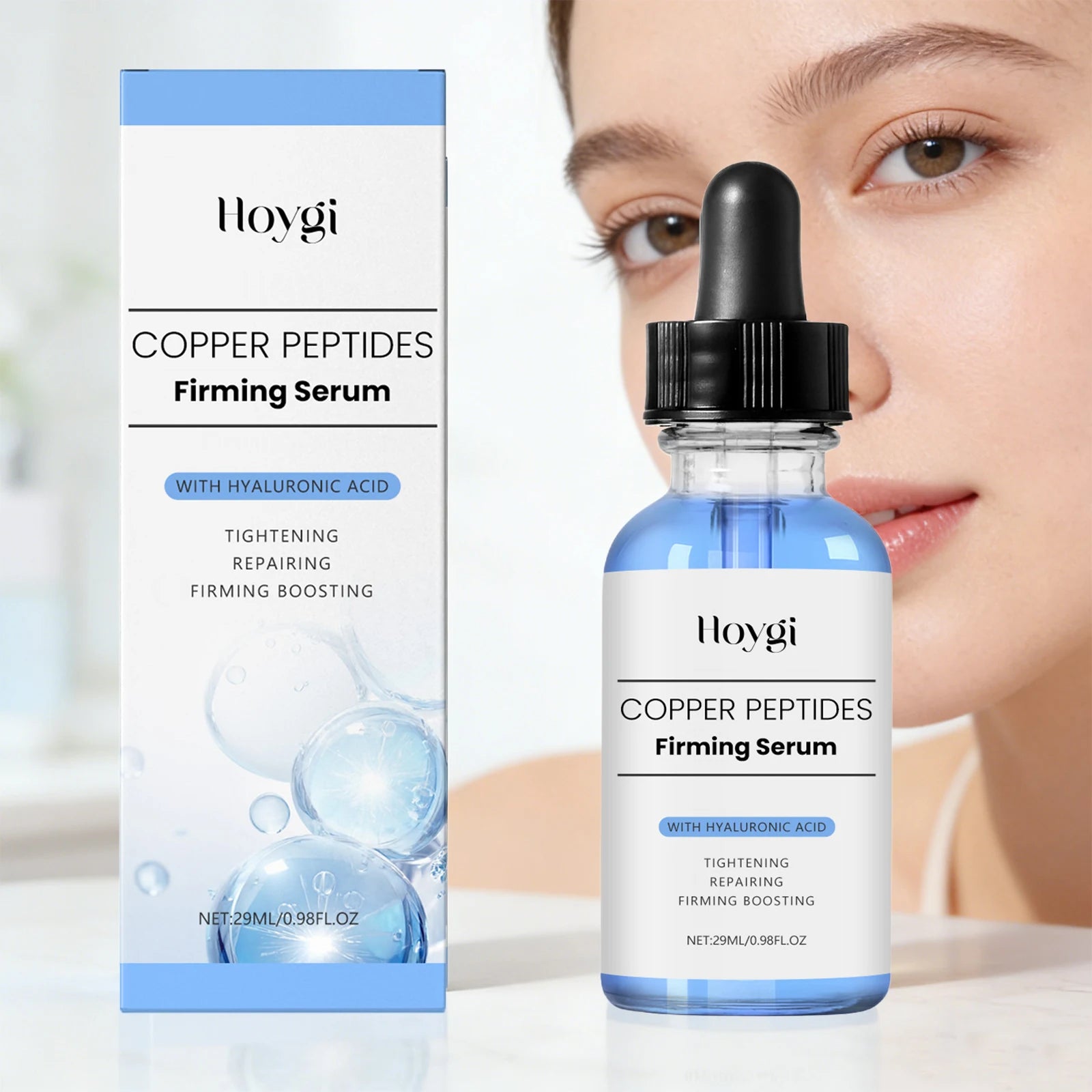 Hoygi Copper Peptides Face Serum – Firming & Anti-Aging 29ml Copper Peptide Serum Oasis Select