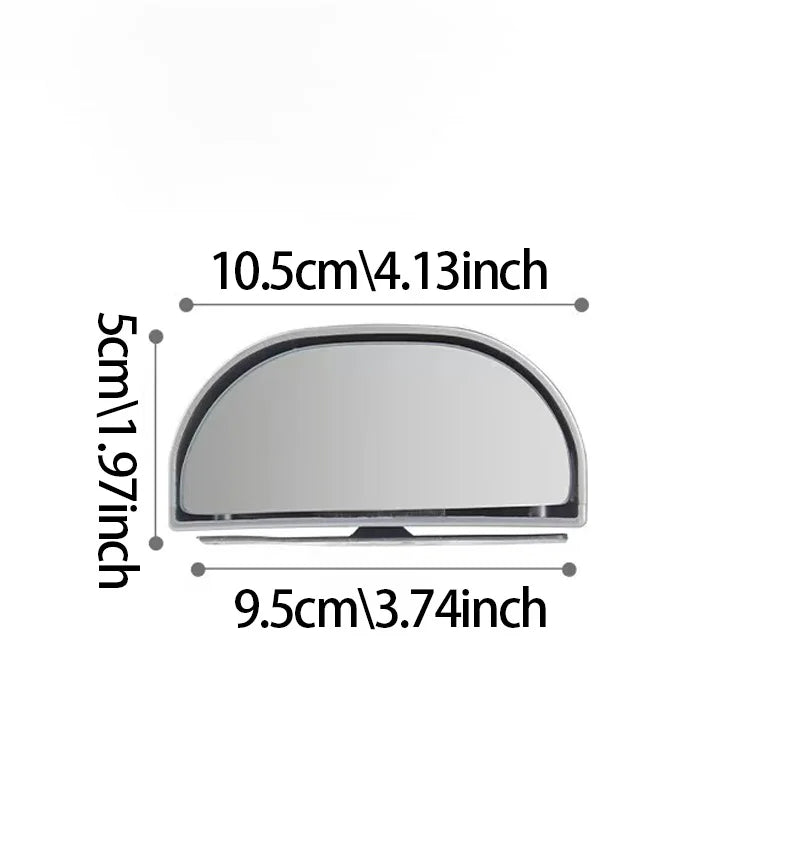 360° Blind Spot Convex Mirror – Wide Angle Adjustable Side Mirror