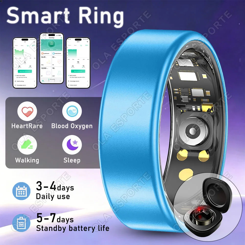 Ola Esporte Smart Ring – Heart Rate, SpO₂ & Sleep Tracker