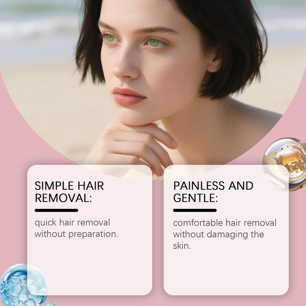OceAura Comfortable Gentle Fast Hair Removal Cream Improves Skin Texture Gently Cleanses Leaves Body Skin Smooth Skin Care Cream Oasis Select
