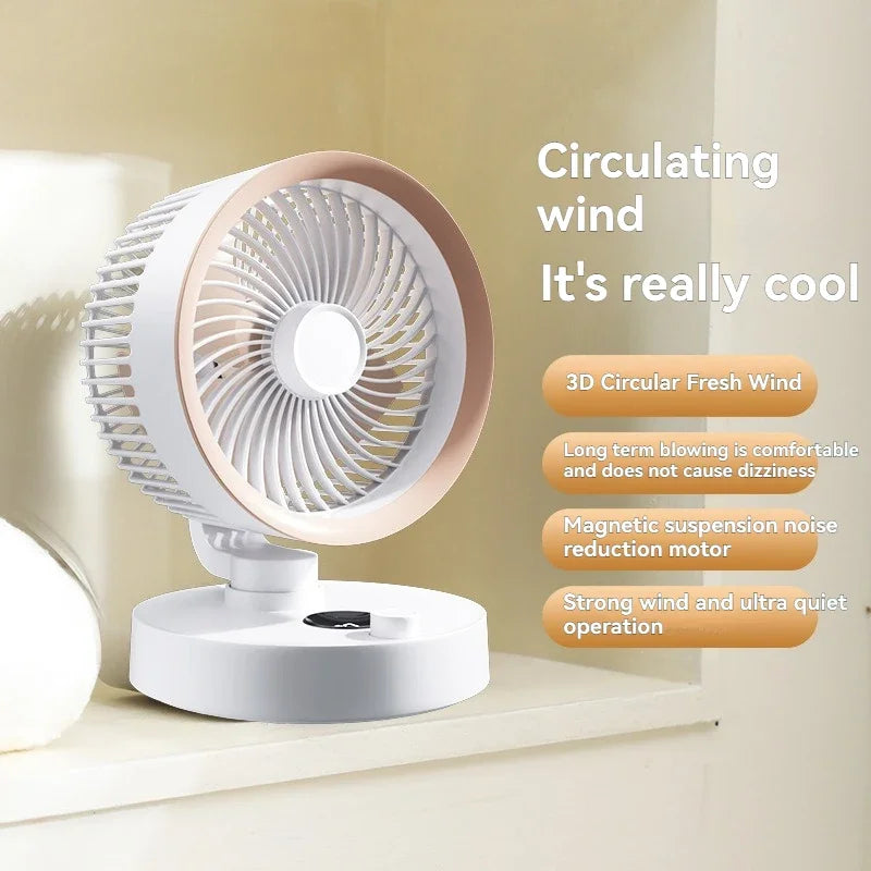 URGGU Smart Oscillating USB Fan – 100-Speed Stepless Control