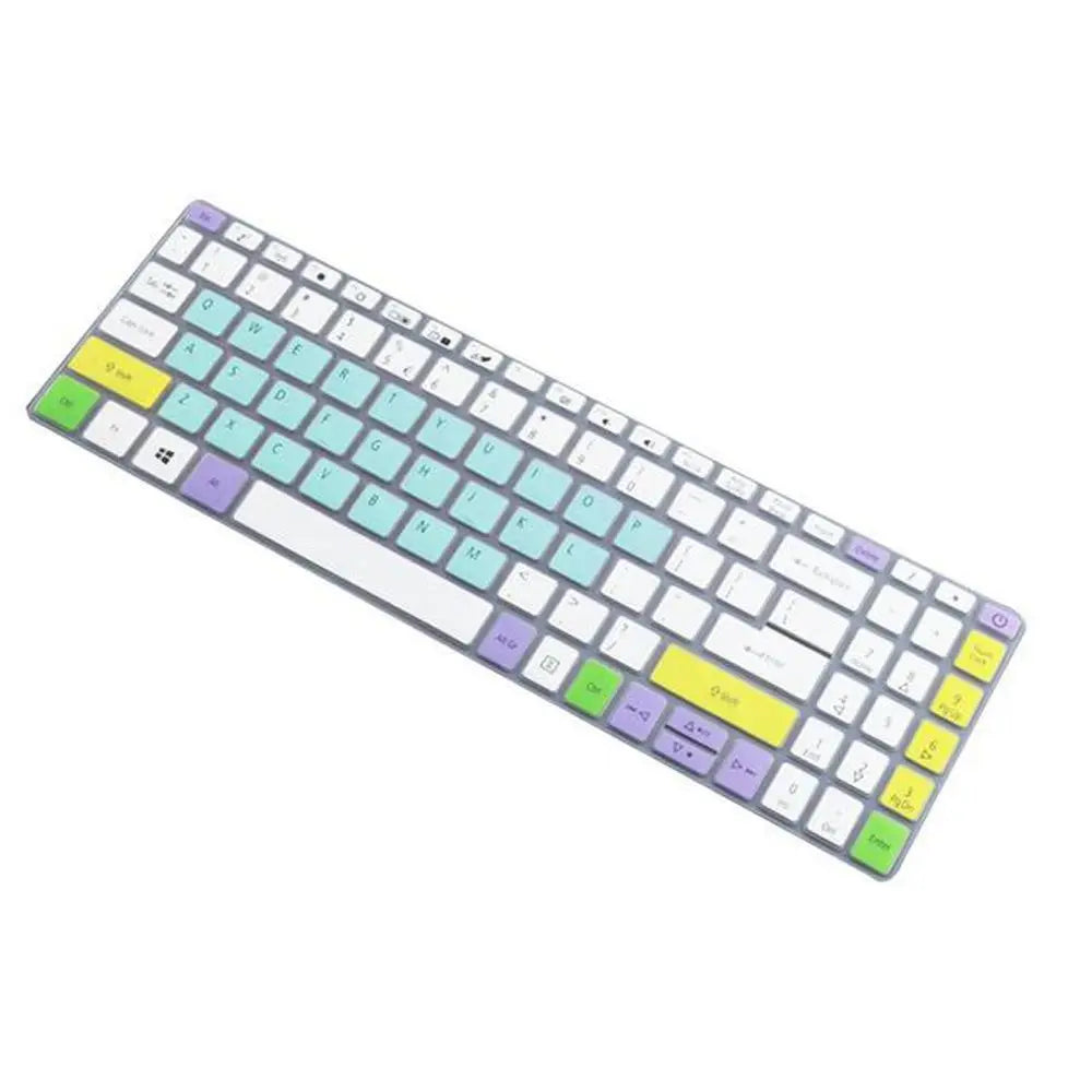 Laptop Keyboard Cover Skin for Acer Aspire 3 A315-56G A315-55G A315-55 A315 55 55G/ Aspire 5 A515-55G A515-55 A515 55G 15.6 Inch Oasis Select multicolor mint