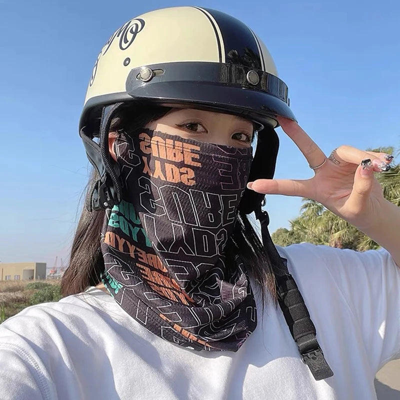 Men's Women's UV Block Mask, Summer Outdoor Sport Face Neck Sunscreen, Hip Hop Ear Scarf For Cycling Oasis Select
