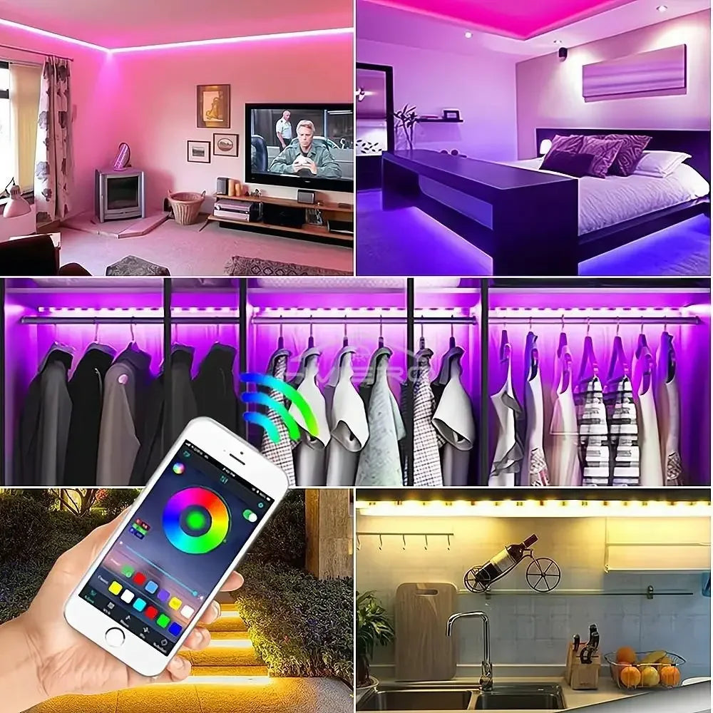 WiFi RGB LED Strip Controller 24/44 Key Remote Dimmer Timer