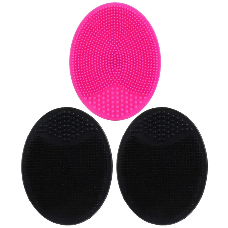 1/3pc Silicone Face Cleansing Brush Facial Deep Pore Skin Care Scrub Cleanser Tool New Mini Beauty Soft Deep Cleaning Exfoliator Oasis Select 3pcs mix 10