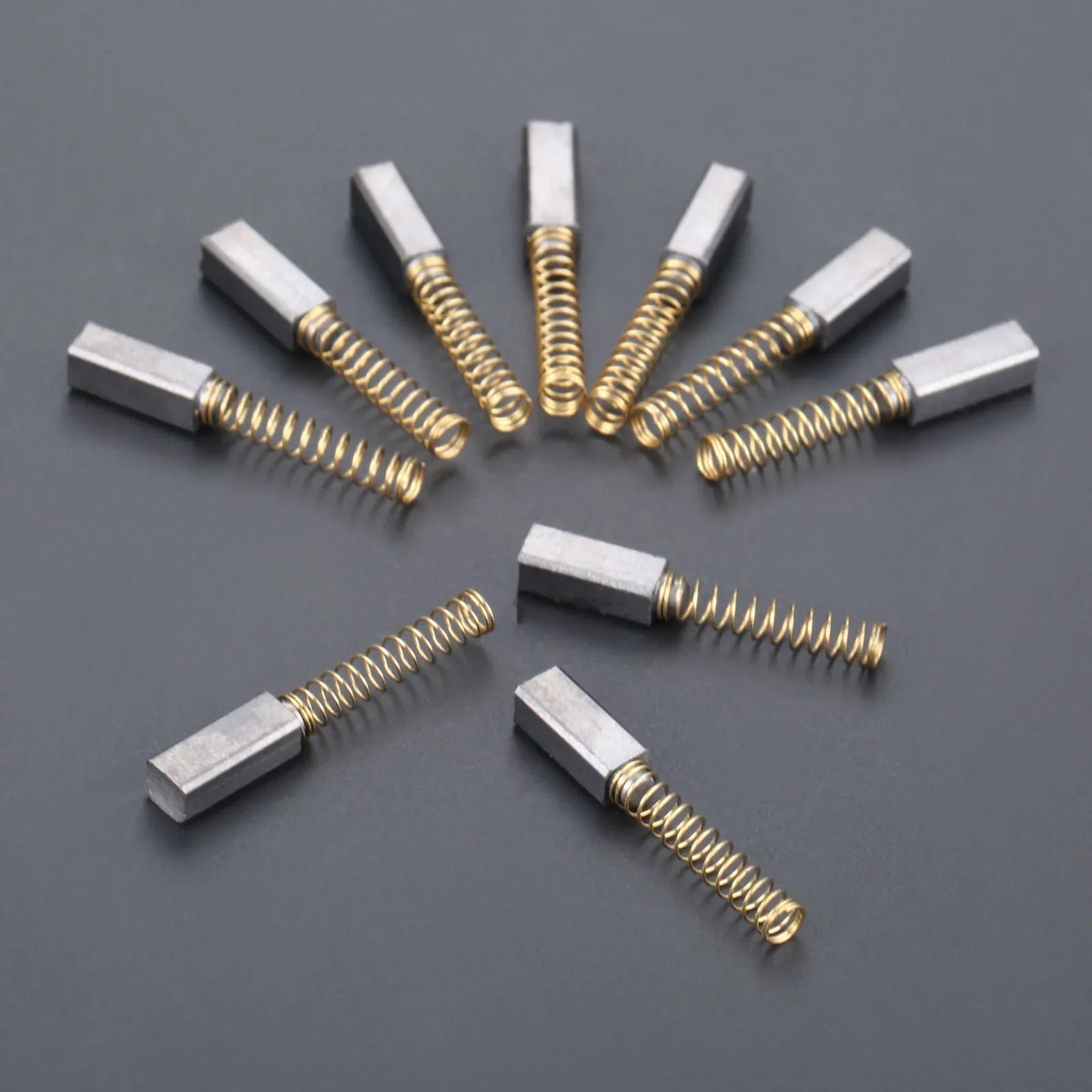 10Pcs 4.5mm*4mm*11mm Wire Sewing Machine Carbon Motor Brushes Fits Home Sewing Machines Sewing Accessories Graphite + Copper Oasis Select
