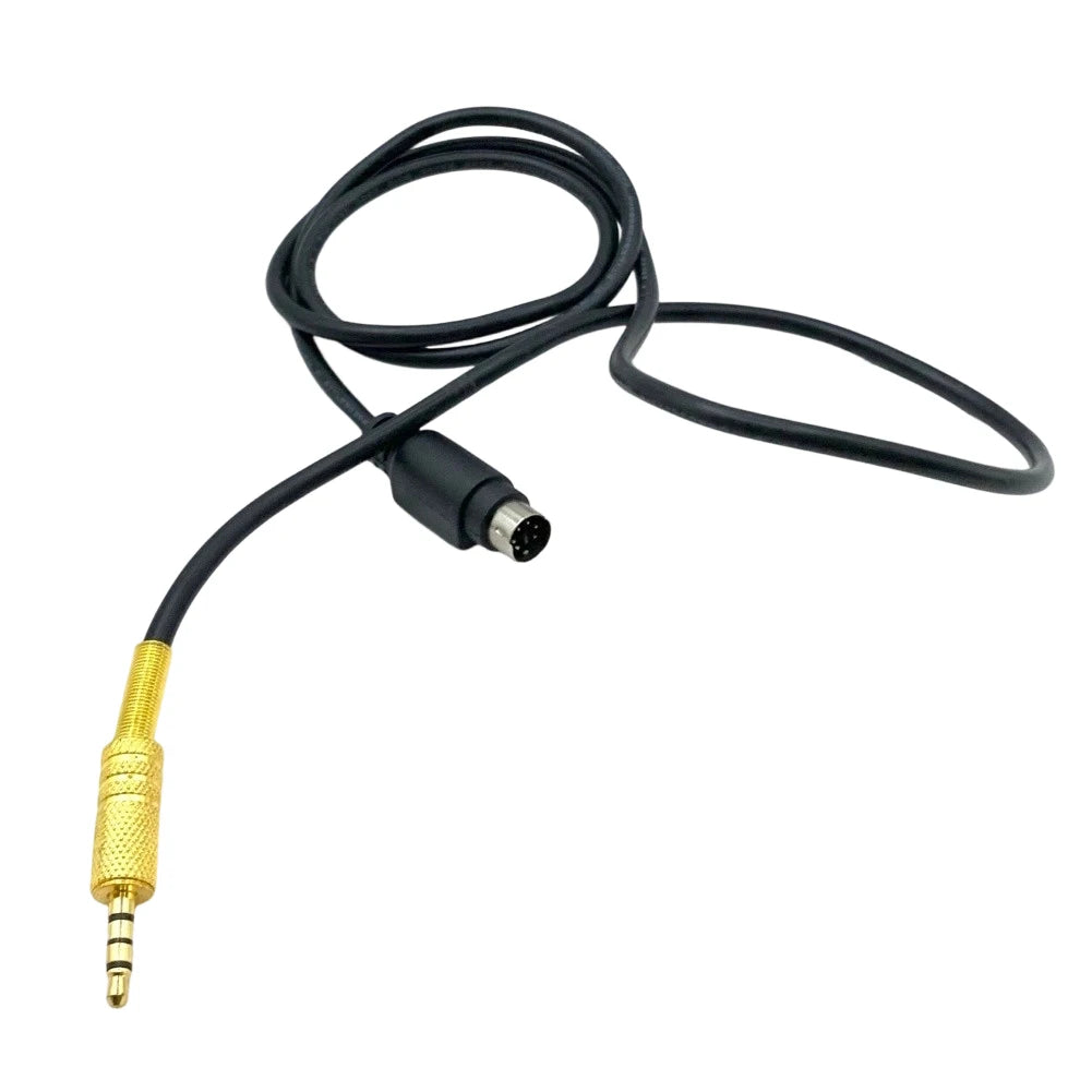 For YAESU FT-891 FT-857 FT-817 FT-991 FT-450D DIN 6 Pin DATA to 3.5mm PTT Adapter Cable for Echolink and Remote Voice Repeater Oasis Select