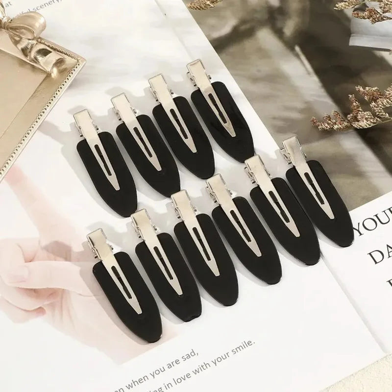 4pcs No Bend Seamless Hair Clips Side Bangs Fix Fringe Barrette Makeup Washing Face Accessories Women Girls Styling Hair Pins Oasis Select