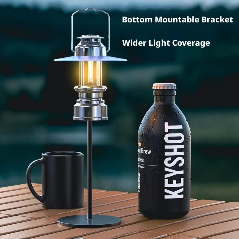ESMARTER Vintage LED Camping Lantern – Rechargeable Portable