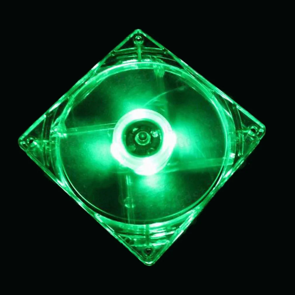 120mm PC Computer fan 4 LEDs Case colorful Cooling Fan Plastic 12CM Fan for Computer Case CPU Cooler Radiator pk arsylid cooler Oasis Select 12cm Green transparent RGB