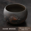 Purple Pottery Household Living Room Tea Washing Ceramic Large Retro Covered Filter Water Basin Tea Set Accessories Oasis Select tea washing